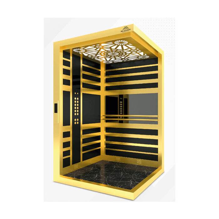 VIP Gold Black Paslanmaz Kabin